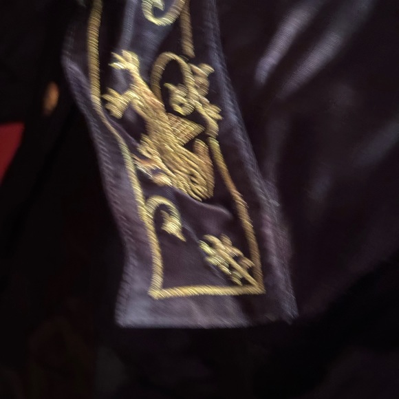 Laurel black embroidered silk button down blouse IT40 - Picture 11 of 16